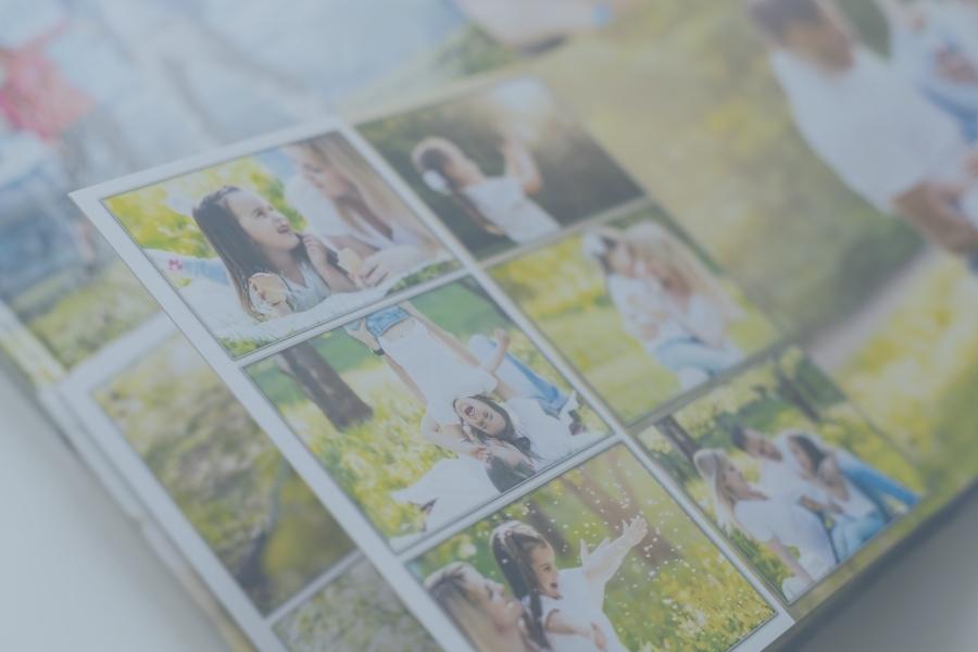 Photo Book with multiple photos of girl